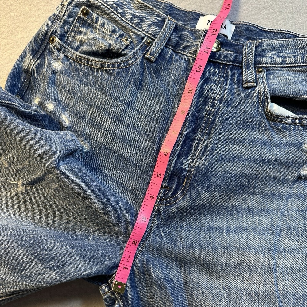 Pistola Cassie Super High Rise Straight Crop University Button Fly Size 27 - Picture 3 of 11